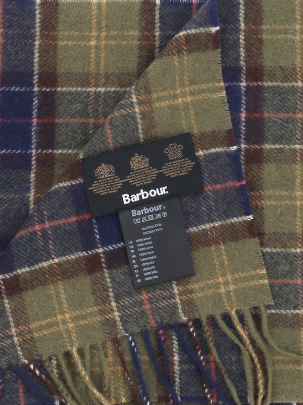 The Best Shops BARBOUR: scarves - Tartan wool scarf